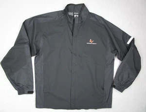 Footjoy Jacket Mens Large Black Full Zip Hydrolite DryJoys Monarch Beach Golf - Picture 1 of 10