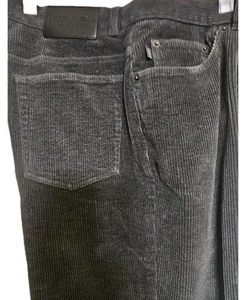 Vintage Lauren Jeans Co Ralph Lauren Gray Corduroy Pants Sz 10 Made in Hong Kong - Picture 1 of 15