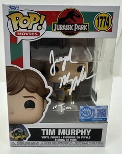 Joseph Mazzello Funko Pop Autographed Movies 1774 Jurassic Park Tim Murphy BAS W - Picture 1 of 6