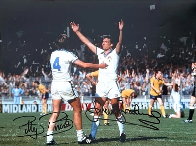 Foto grande firmada por Billy Bonds Trevor Brooking West Ham 16x12 RACC certificado de autenticidad confiable Foto 1 de 2