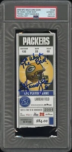 Signed Matt Hasselbeck "We Want the Ball" 2004 NFC Wild Card Ticket PSA - Picture 1 of 2