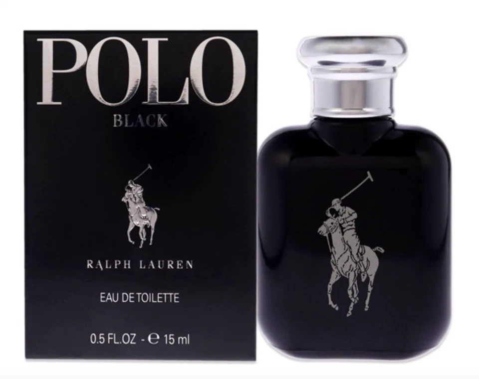 Polo Black Cologne Ralph Lauren EDT For Men 0.5 fl oz /15 ml Mini Splash Boxed - Image 1 of 1