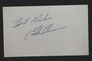 Jack Crimian (d.2019) St Louis Cardinals Autographed Signed 3x5 Index Card 