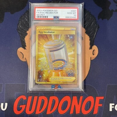 💎PSA 10 GEM MINT 2022 Pokemon Go EGG INCUBATOR #087 Secret Rare Full Art - Image 1 of 3