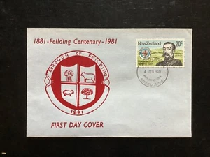 NZ 1981 Feilding Centenary FDC, scarcer Stirling Brand, Unaddressed (L14) - Picture 1 of 1