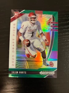 Tarjeta de novato Jalen Hurts RC 2020 PRIZM draft ELECCIONES VERDE prizm/refractor - Imagen 1 de 1