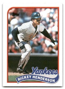 Rickey Henderson 1989 Topps #380 New York Yankees BASEBALL