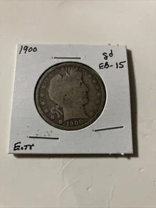 1900 Barber Half Dollar - Picture 1 of 5