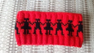 Hand Knitted Headband Ear Warmer With The Images Of The Dancers - Picture 1 of 1