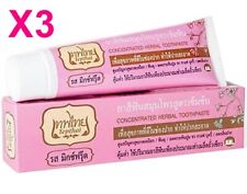 3x70g Tepthai Toothpaste Natural Herbal Mixed Fruit Flavor Oral Care Healthy Gum