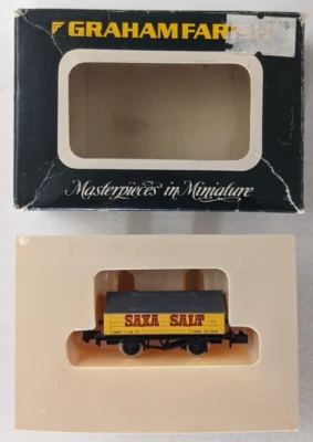 Saxa Salt Wagon 2912 Graham Farish N Gauge Scale Model Train Miniature Boxed - Image 1 of 4