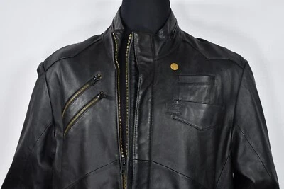 G-Star Tailored Dean Ryder Overshirt Leather Jacket size 2XL - Image 1 of 4