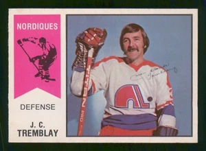 J.C. TREMBLAY 1974-75 O-PEE-CHEE WHA 74-75 NO 18 EX+      83129 - Bild 1 von 2