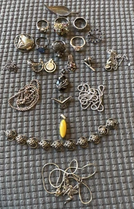 Lot Of Vintage Sterling Silver Jewelry And Similar-Most Marked-94.4 grams - Picture 1 of 17