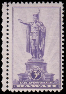 US Stamp #799 - 1937 3¢ Hawaii Territorial Series, EzGrade™ G/VG, MNH, OG - Picture 1 of 3