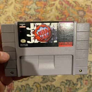 NBA Jam - Authentic Super Nintendo Game SNES - Tested - Picture 1 of 5