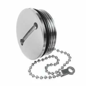 Tapa de llenado de gas de acero inoxidable para barco adecuada para tapa de tanque de combustible de 38 mm - Imagen 1 de 6