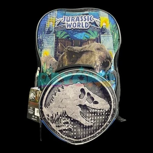 Jurassic World Large 16" School Backpack w/ Detachable Lunch Bag for Kids Boys - Picture 1 of 6