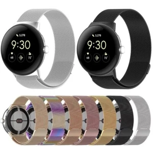 Pulsera de malla de acero inoxidable con bucle milanés de 45 mm para Google Pixel Watch 3 - Imagen 1 de 14