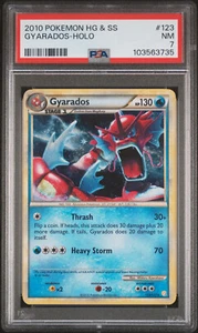 PSA 7 2010 Gyarados 123/123 EX HeartGold & SoulSilver HGSS Shiny - Picture 1 of 2
