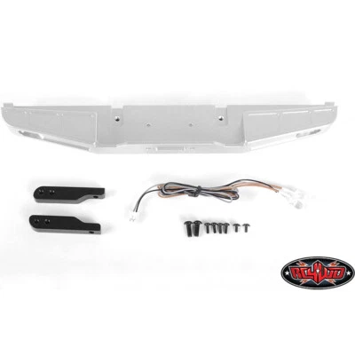 RC4WD VVV-C0607  Front Winch Bumper Silver w/LED Lights : Traxxas TRX-4 - Image 1 of 4