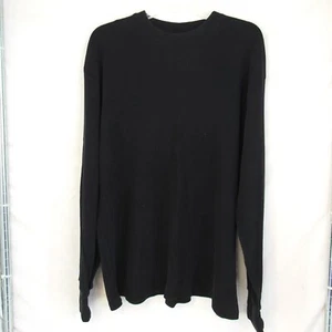 LD Legend Men's Black Long Sleeve Pullover Thermal Shirt Size 2XL - Picture 1 of 8
