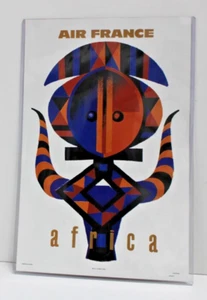 Vintage Air France Africa Pramo Advertising Sign 11" x 17" in Clear Protector - Picture 1 of 2