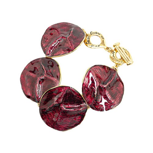 SAINT LAURENT (YSL) Bracciale Saint Laurent oro placcato viola donna SAINT LAURENT GZl15hb7