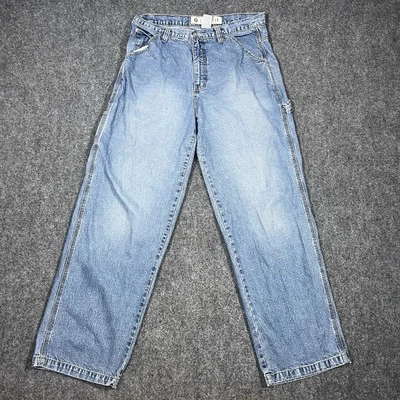 Винтажные мужские джинсы Arizona Carpenter 36x34 Skater Y2K широкие штанины на пуговицах джинсовые брюки - Изображение 1 из 4