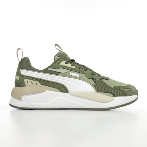 Chaussures Baskets PUMA homme X Ray 3 SD Kaki Textile Lacets
