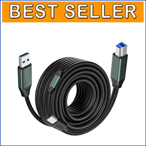 Premium 50FT USB 3.0 Cable - Fast Data Transfer for Printers & Hard Drives - Picture 1 of 9