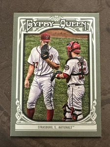 2013 Topps Gypsy Queen Stephen Strasburg Foto Bild Variation SSP NMMT - Bild 1 von 2