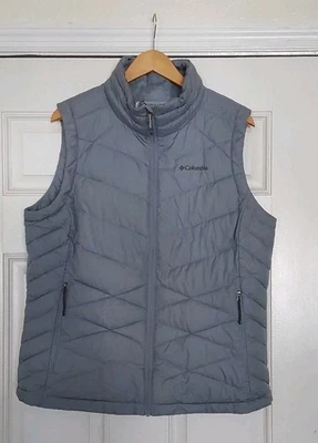 Chaleco Columbia Omni Heat Puffer Para Mujer Talla XL Gris Acolchado Bolsillos con Cremallera Completa  Foto 1 de 4