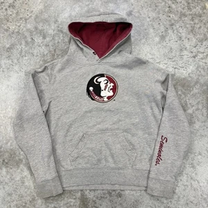 Florida State Seminoles hoodie womens Large vintage sweatshirt gray football - Picture 1 of 8