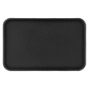 Car Front Dashboard Mat in Black Non Slip Silicone Material Size 200x128mm - Picture 1 of 24