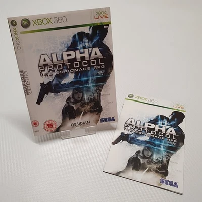 Alpha Protocol The Espionage RPG Manual and Cover Art for Microsoft Xbox 360 - Image 1 of 4