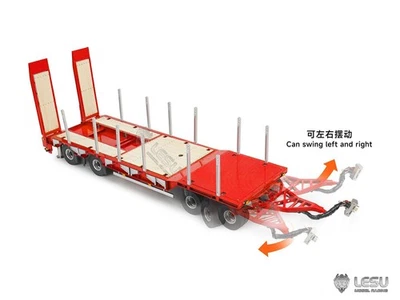 LESU Metal RTR Hydraulic Full Trailer Timber for 1/14 2.4G RC Tractor Vehicle - Image 1 of 4