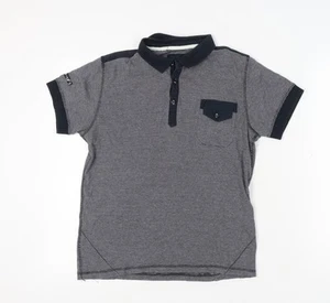 Jack & Jones Men's Grey S Striped Polo Shirt - Picture 1 of 12