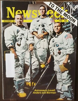 Apollo Goes to The Moon! NEWSWEEK  December 30 1968 Magazine - Image 1 of 4