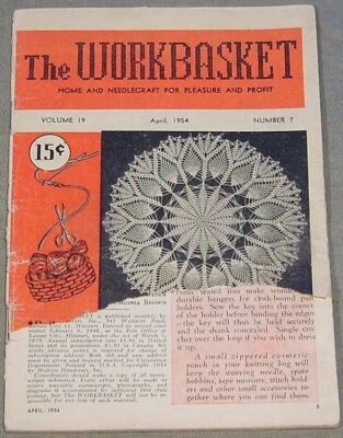The Workbasket April 1954 No. 7  Home and Needlecraft for Pleasure and Profit - Image 1 of 2