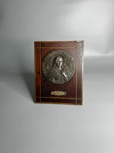 French vintage wooden frame St Therese de l' Enfant Jesus religious St Theresa - Picture 1 of 6