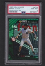 1997 COLLECTOR'S CHOICE NEW FRONTIER #29 DEREK JETER SP GRADED PSA 8 NM-MT 1:69