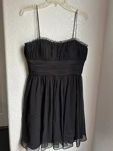 JS Collections Sleeveless Gown Mini Dress Size 10 Sweetheart Gathered Bust Retro - Picture 1 of 7