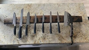 Wine Barrel Stave Neo Magnet Kitchen Knife Rack / Holder / Tool Organizer / BBQ - Picture 1 of 4