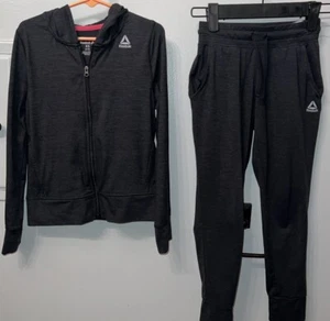 Girls Reebok 2pc jogger pants and jacket-EUC-Size XS (6-8) - Picture 1 of 7