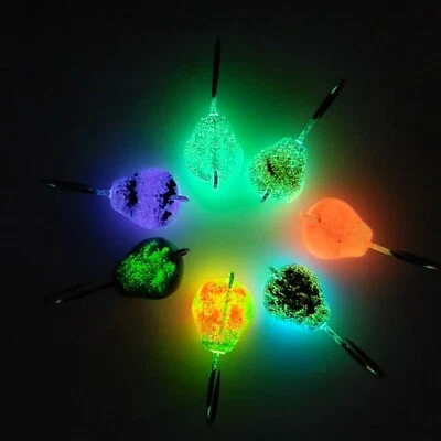 HURST TACKLE SUPPLY 7PK Glow Sampler Tog Jigs ,SHEEPSHEAD, Blackfish, Tautog Jig, Porgy Jig