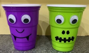 Halloween - Googlie Eyes - plastic cups - Picture 1 of 6