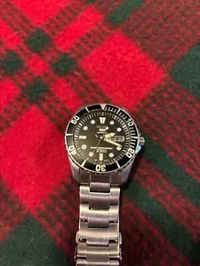 Seiko 5 Sports SNZF15 7S36-03C0 Day/Date Automatic Mens Watch Excellent++ A532 - Picture 1 of 3