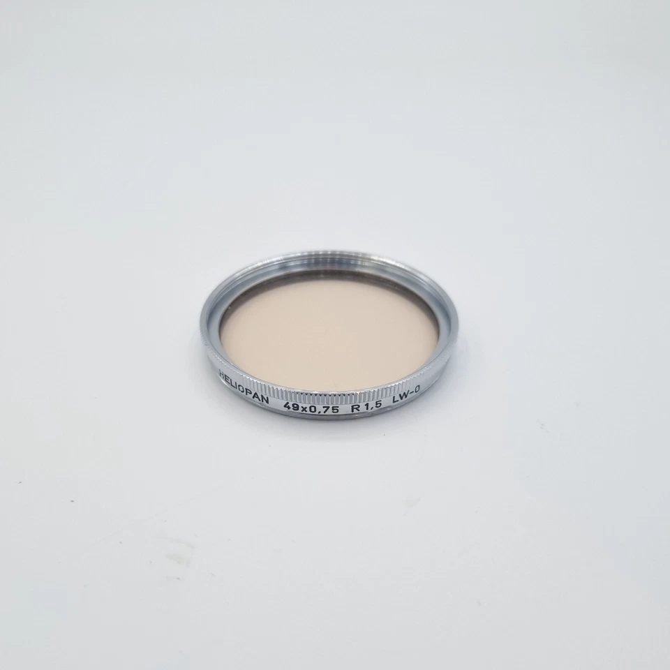 Heliopan 49x0.75 R1.5 LW-0 skylight filter vintage genuine #181 - Image 1 of 2