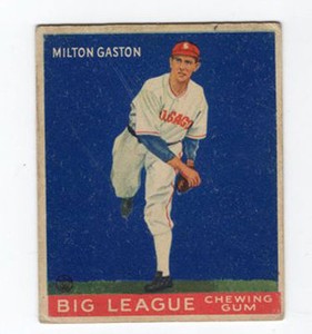 1933 V353 World Wide Gum  Baseball Card Milton Gaston Chicago White Sox